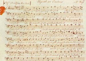 Handel's autograph for the Messiah