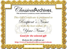 Sample gift from Classical Archives.